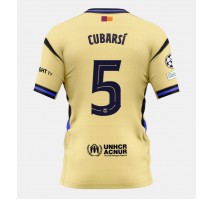 Barcelona Pau Cubarsi #5 Koszulka Wyjazdowa 2025-26 Krótki Rękaw